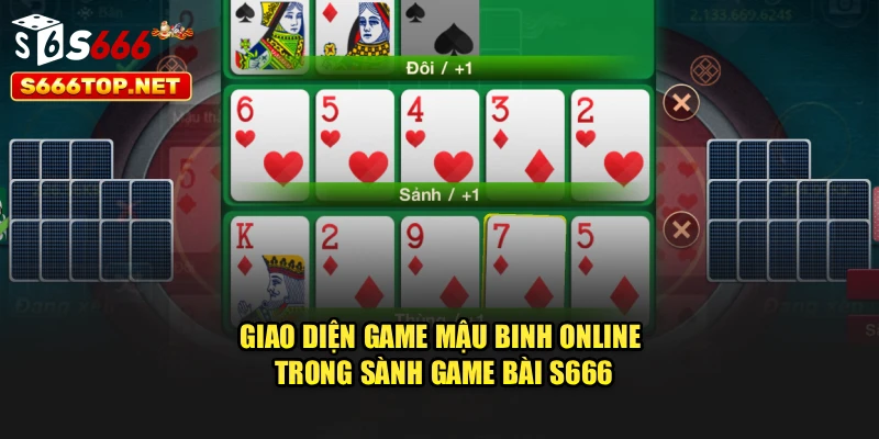 Giao diện game mậu binh online trong sành game bài S666