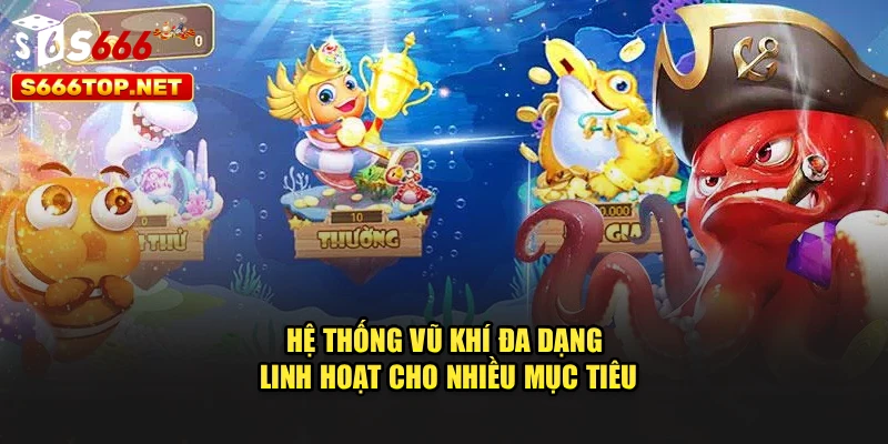 Hệ thống vũ khí đa dạng, linh hoạt cho nhiều mục tiêu